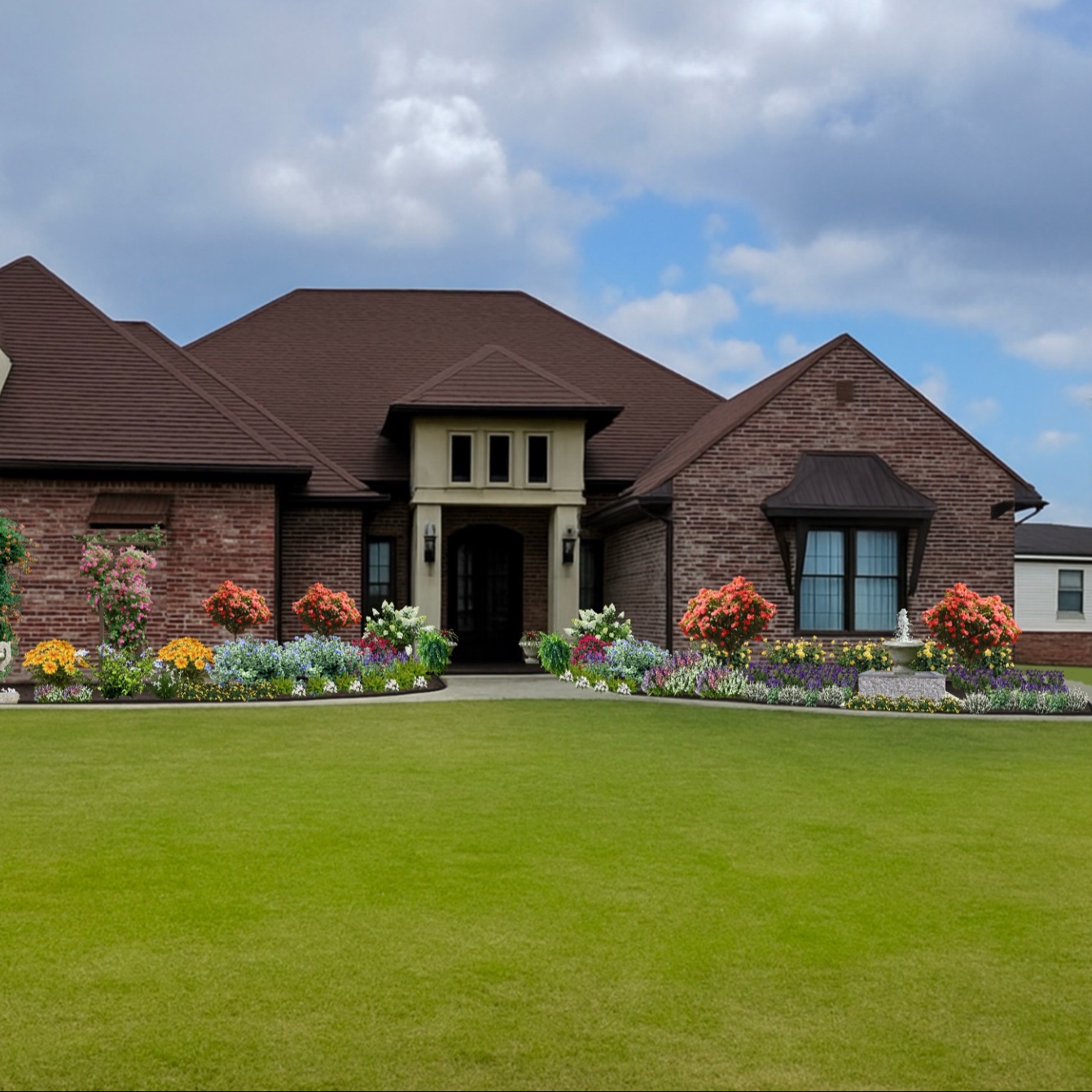 Bloom Local landscape project in Lafayette, LA